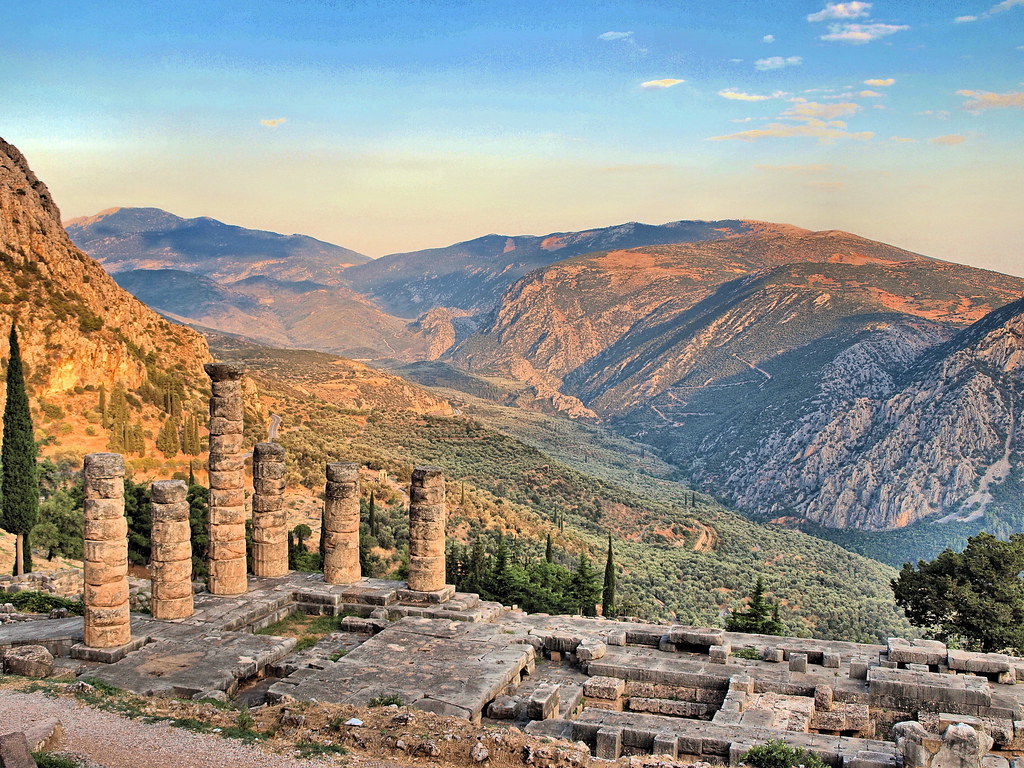 view of delphes with mountain view