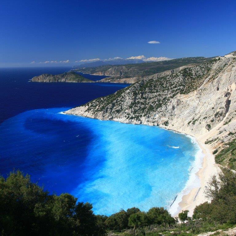 top view photo of sea in lefkada