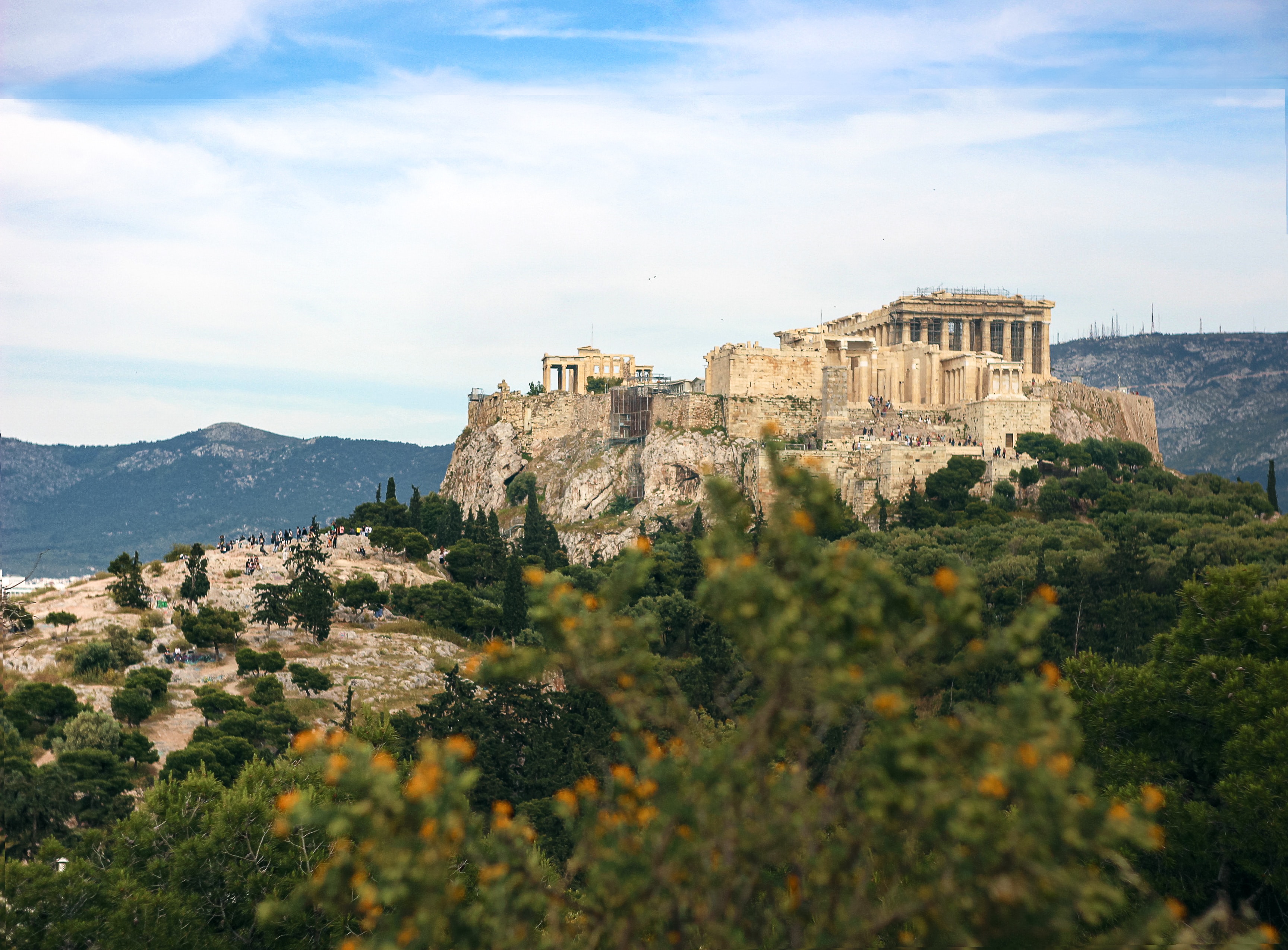 acropolis distant view athens